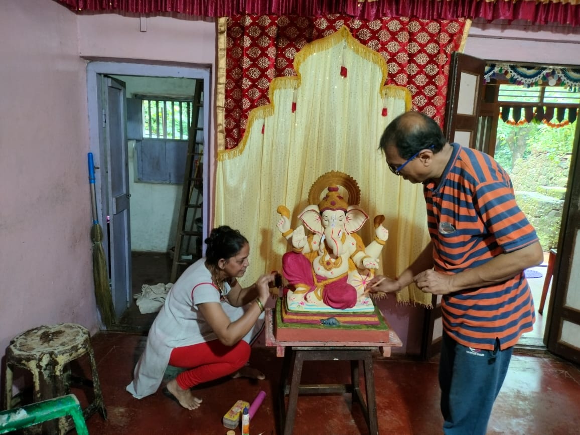 Handcrafted eco-friendly Ganesha idol from the Gargee Ganesha collection